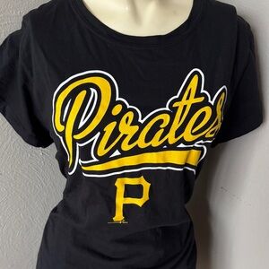 Pittsburgh pirates MLB GENUINE merchandise black tshirt size XL NWT